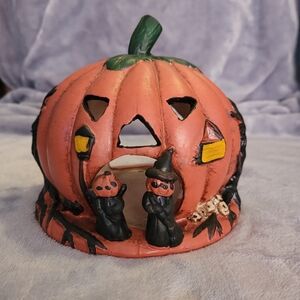 Vintage Pumpkin Candle Holder